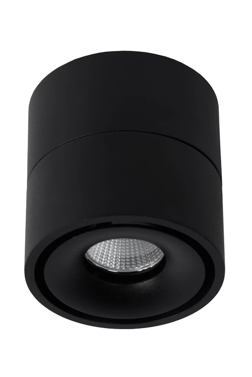 Lucide YUMIKO - Foco de techo - Ø 7,8 cm - LED Regul. - 1x10W 2700K - Negro - apagado